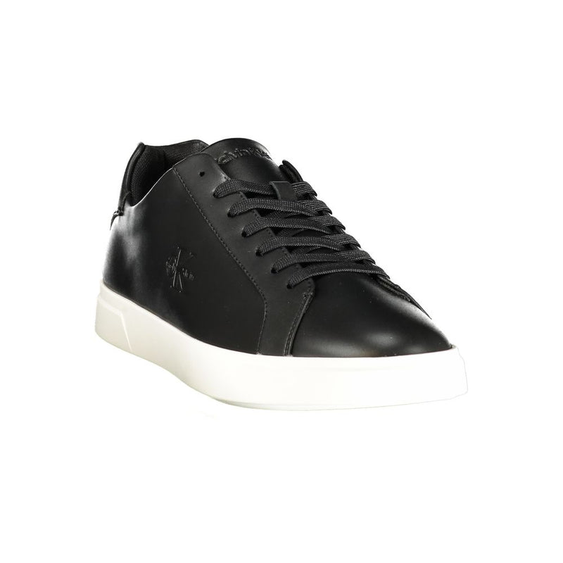 Calvin Klein Athletic Sneaker — Black Polyurethane