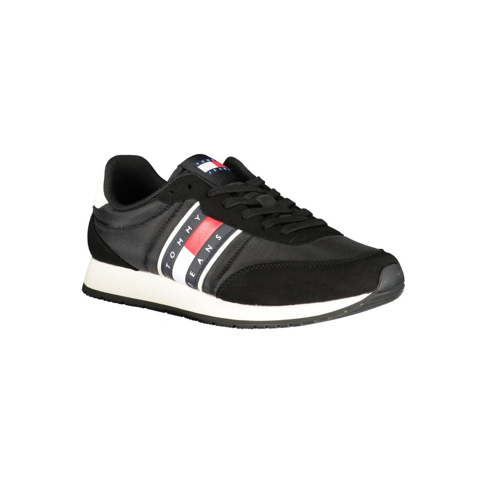 Tommy Hilfiger Athletic Sneaker — Black Polyurethane