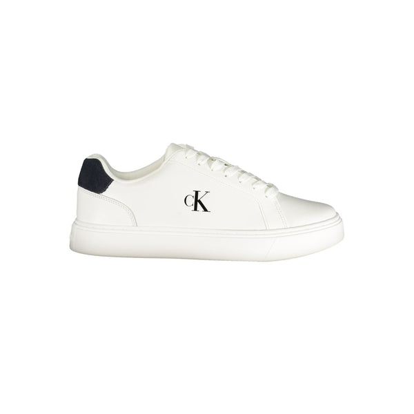 Calvin Klein Athletic Sneaker — White Polyurethane