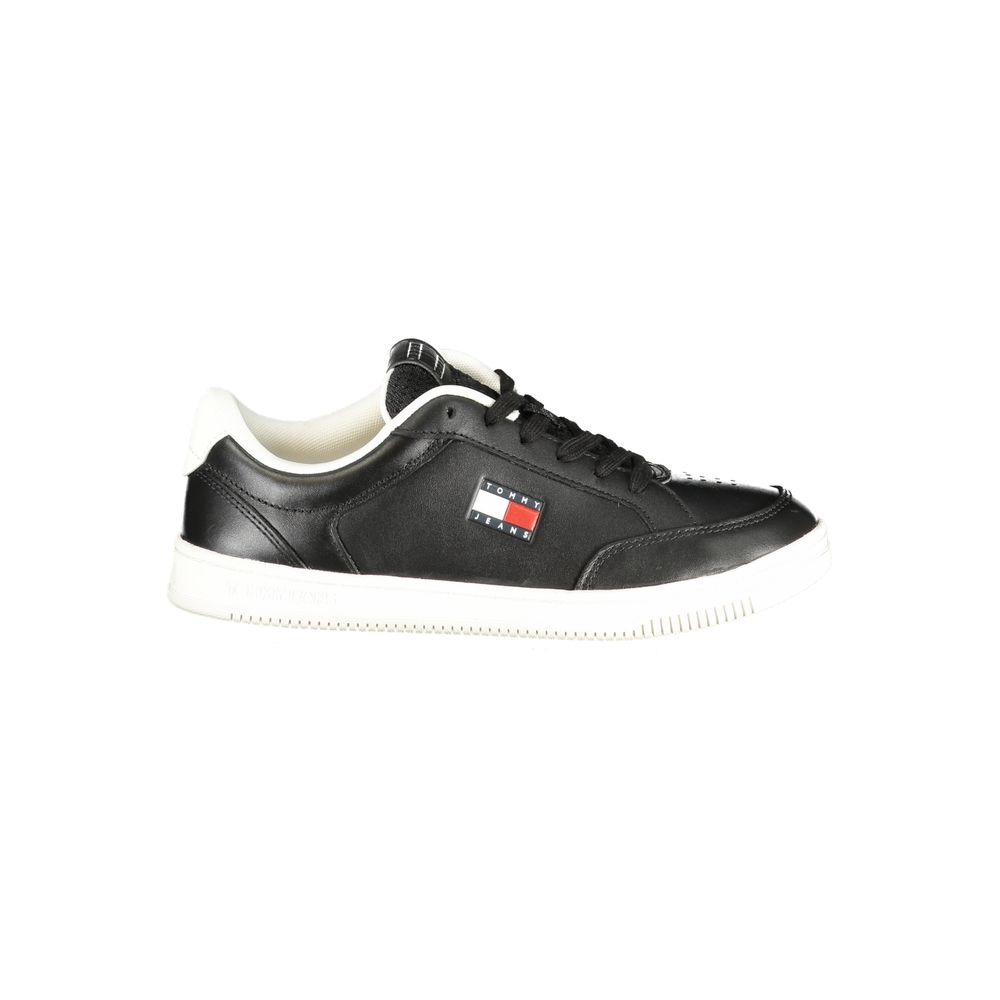 Tommy Hilfiger Athletic Sneaker — Black Polyurethane