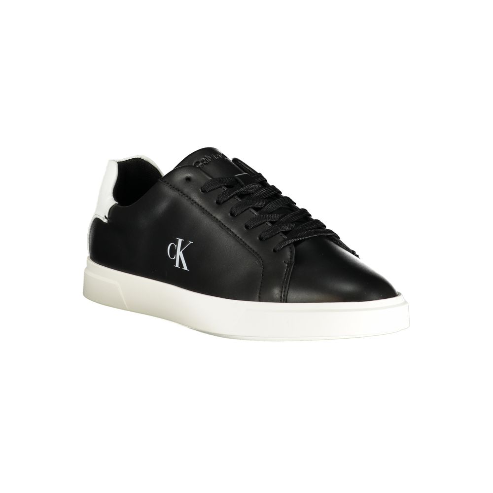 Calvin Klein Athletic Sneaker — Black Polyurethane