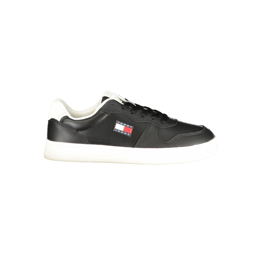 Tommy Hilfiger Athletic Sneaker — Black Polyurethane