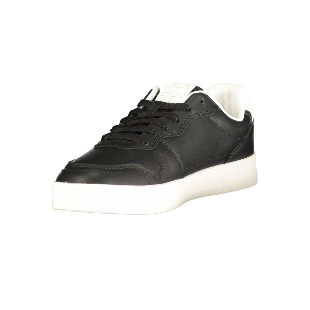 Tommy Hilfiger Athletic Sneaker — Black Polyurethane