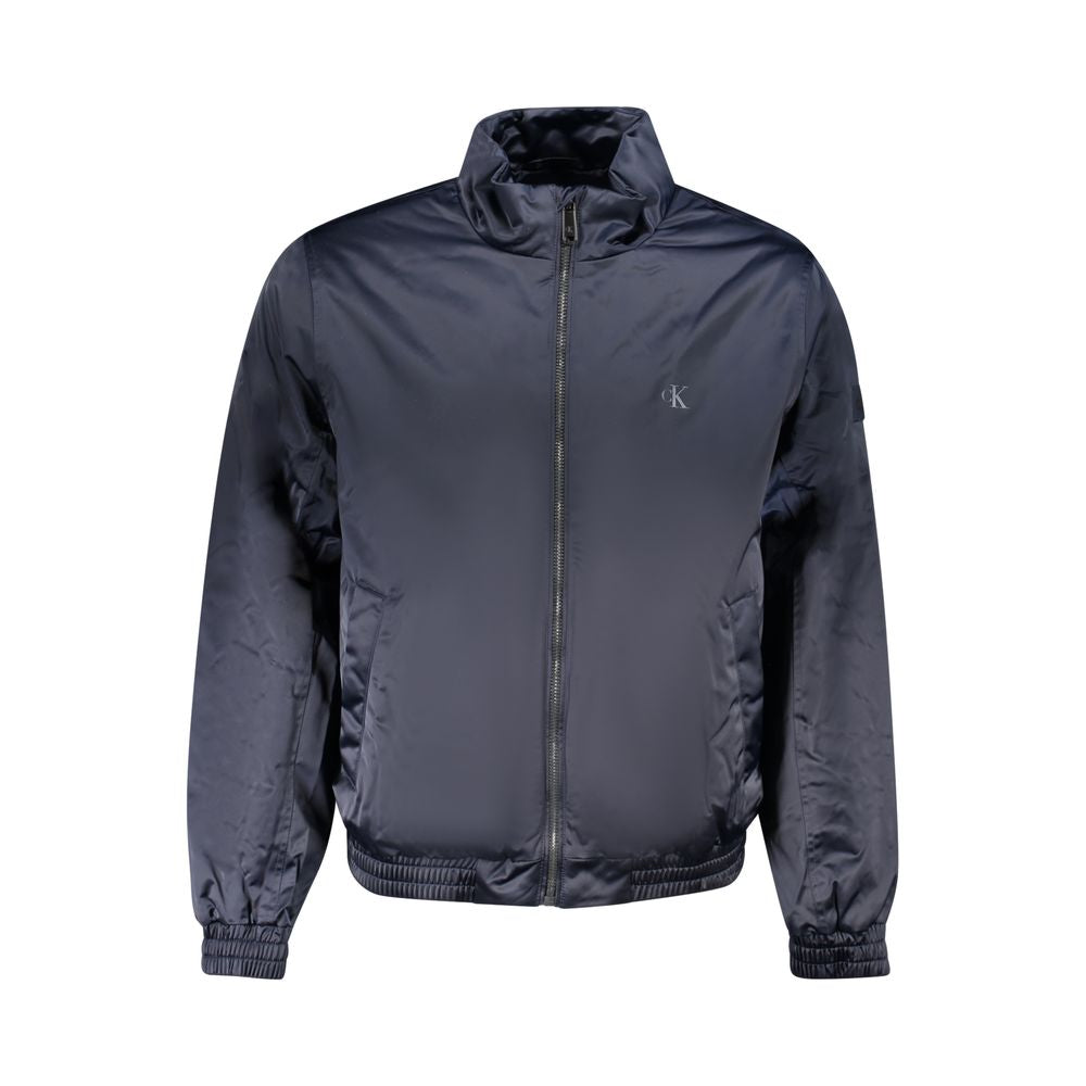 Calvin Klein Bomber Jacket — Blue Polyester