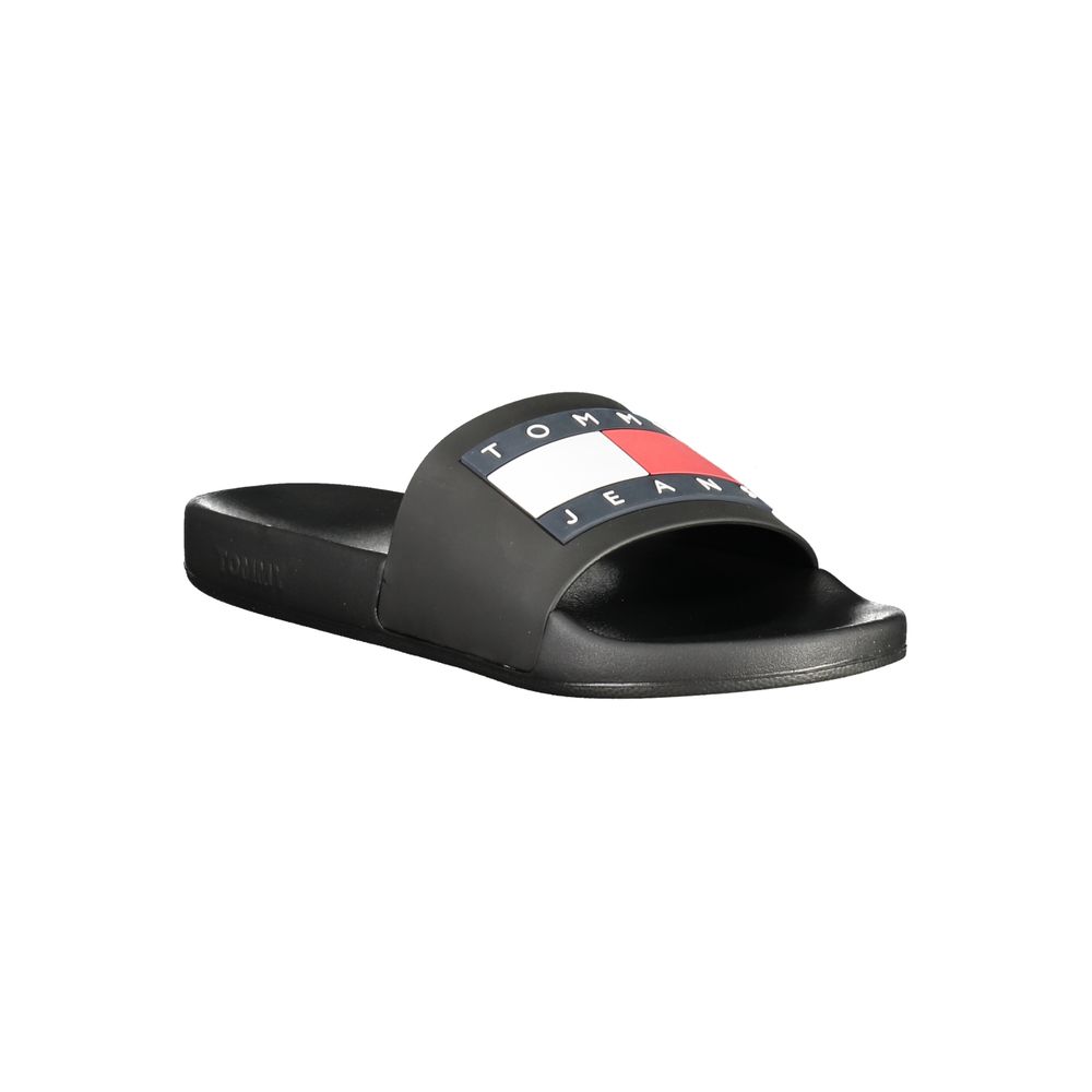 Tommy Hilfiger Slipper — Black Polyurethane