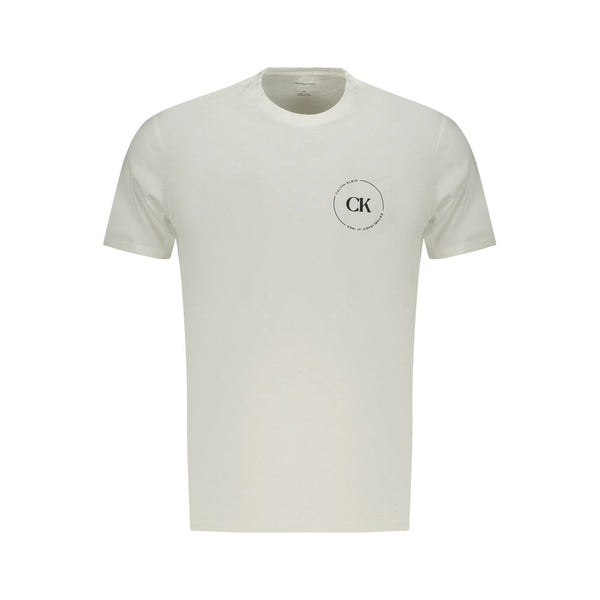 Calvin Klein Crew Neck T-Shirt — White Cotton