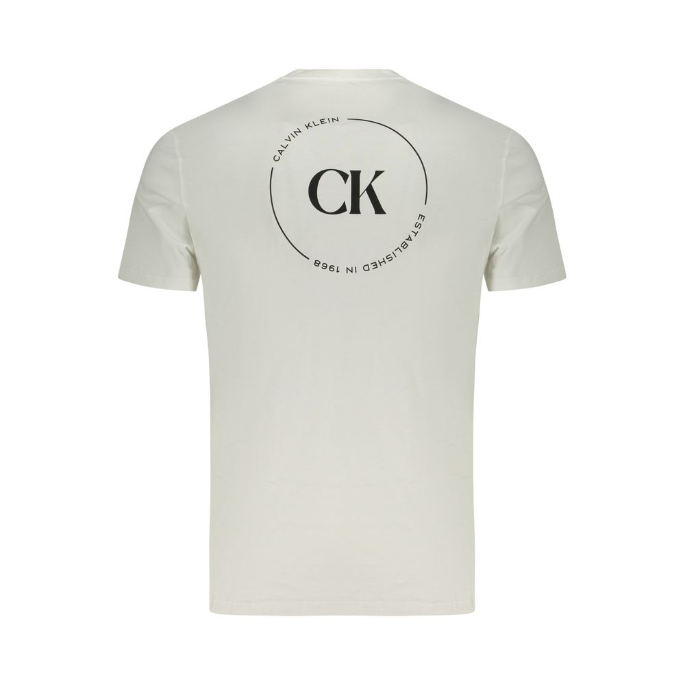 Calvin Klein Crew Neck T-Shirt — White Cotton