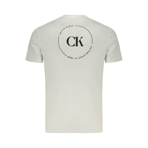 Calvin Klein Crew Neck T-Shirt — White Cotton