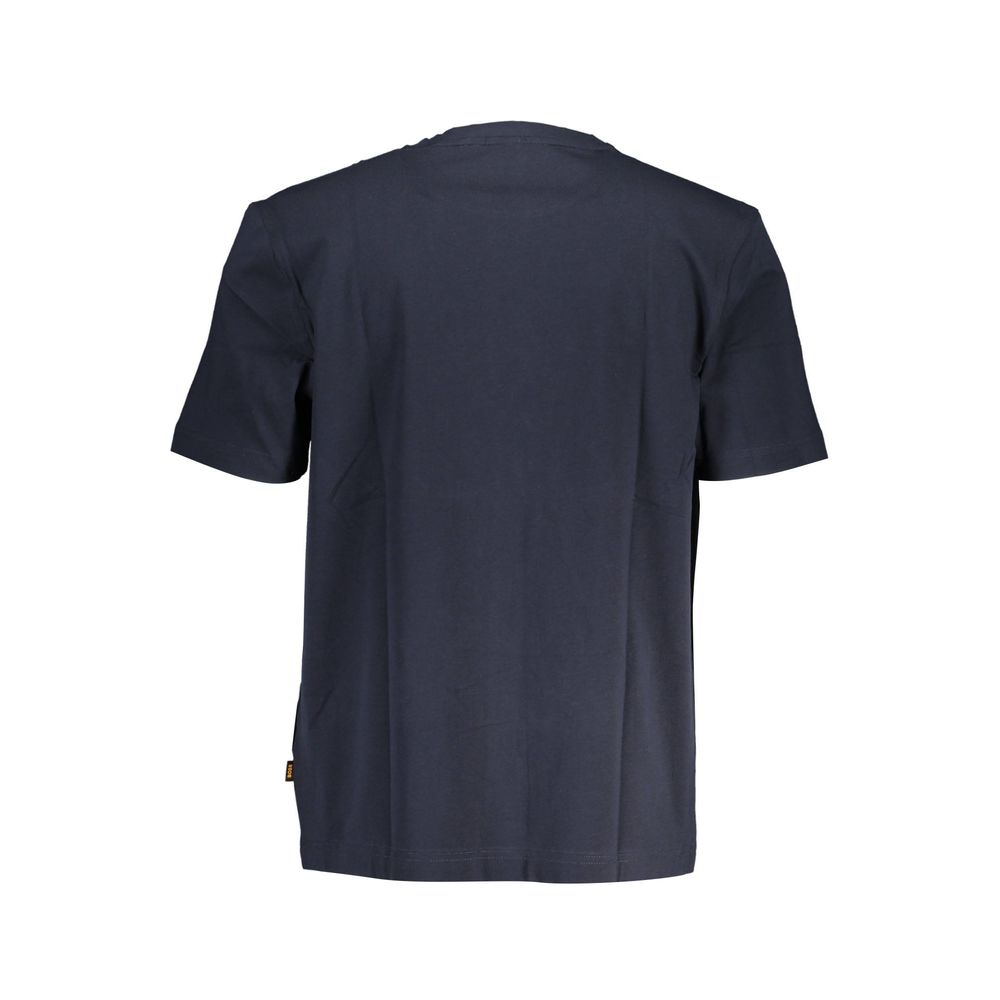 Hugo Boss Crew Neck T-Shirt — Blue Organic Cotton