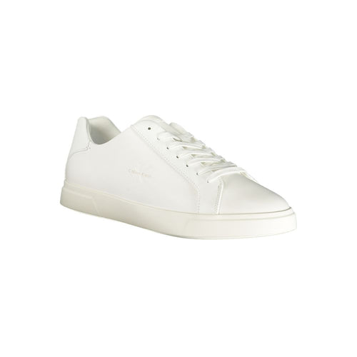 Calvin Klein Low-Top Sneaker — White Polyurethane