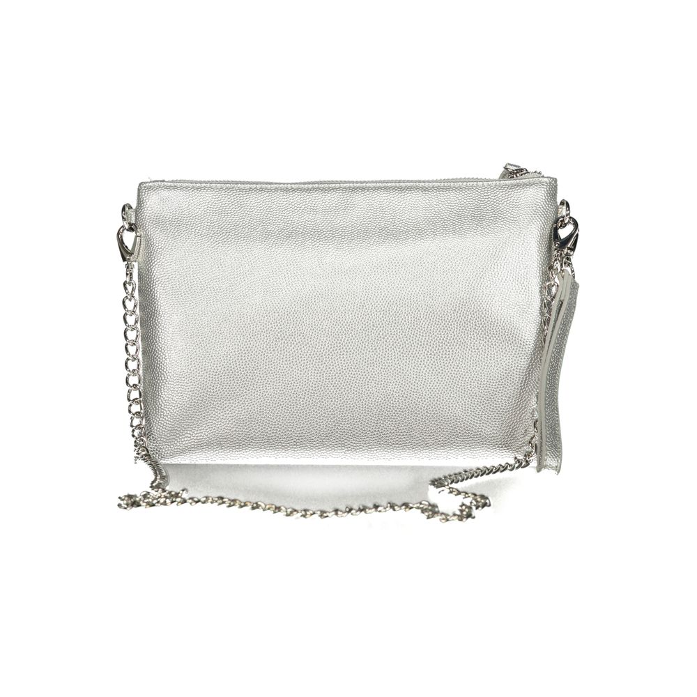 Mario Valentino Bag — Silver Polyurethane