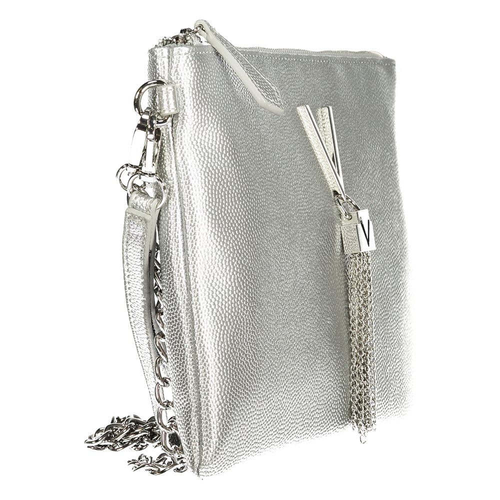 Mario Valentino Bag — Silver Polyurethane