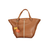 Brown Polyurethane Women's Bag