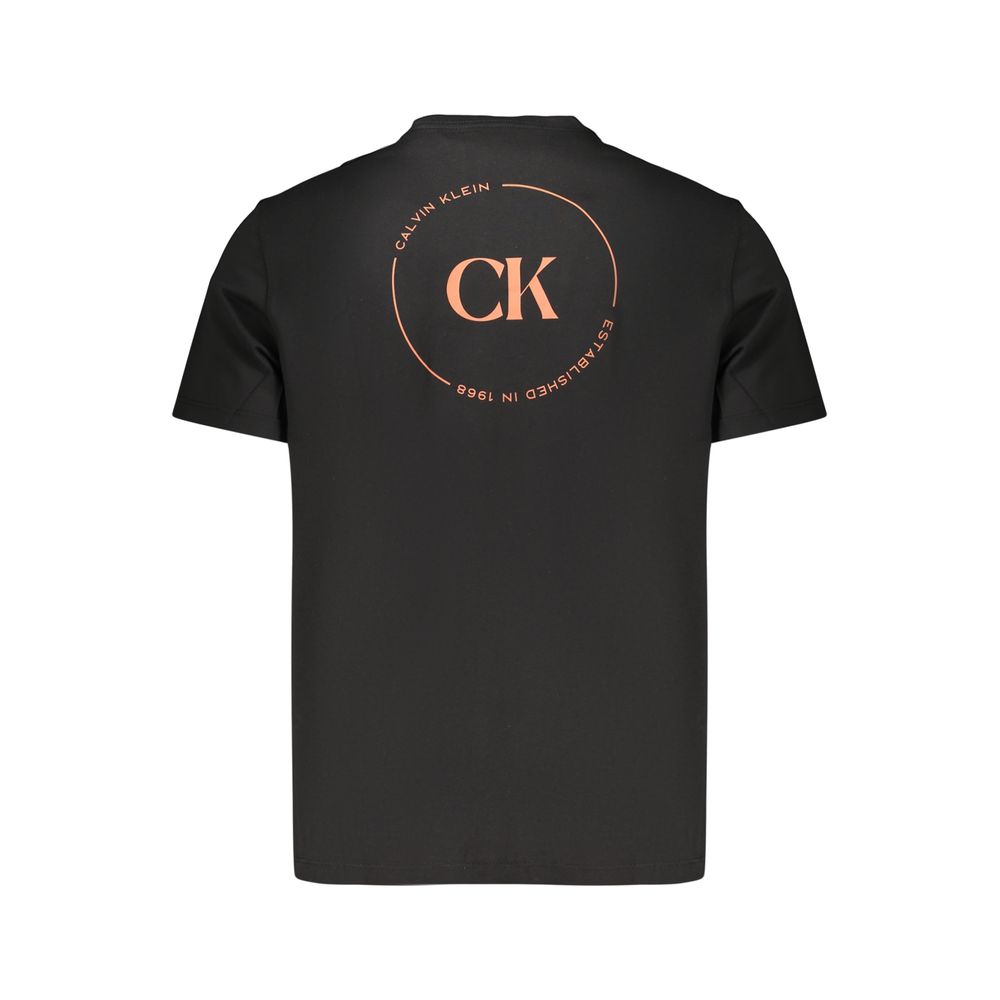 Calvin Klein Crew Neck T-Shirt — Black Cotton