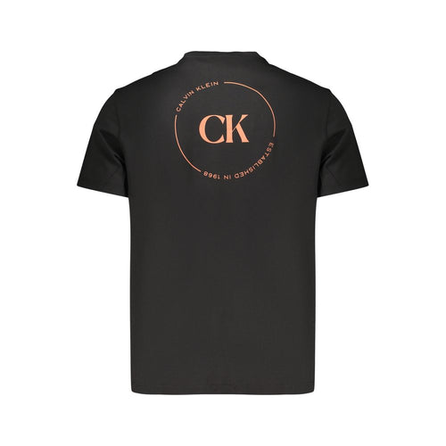 Calvin Klein Crew Neck T-Shirt — Black Cotton