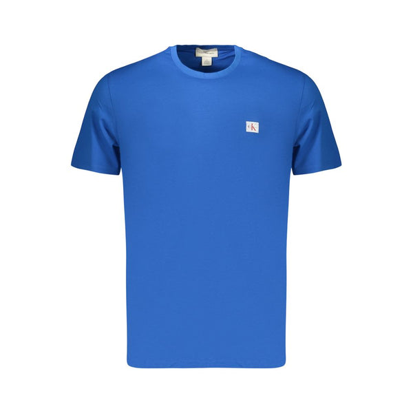 Calvin Klein Crew Neck T-Shirt — Blue Cotton