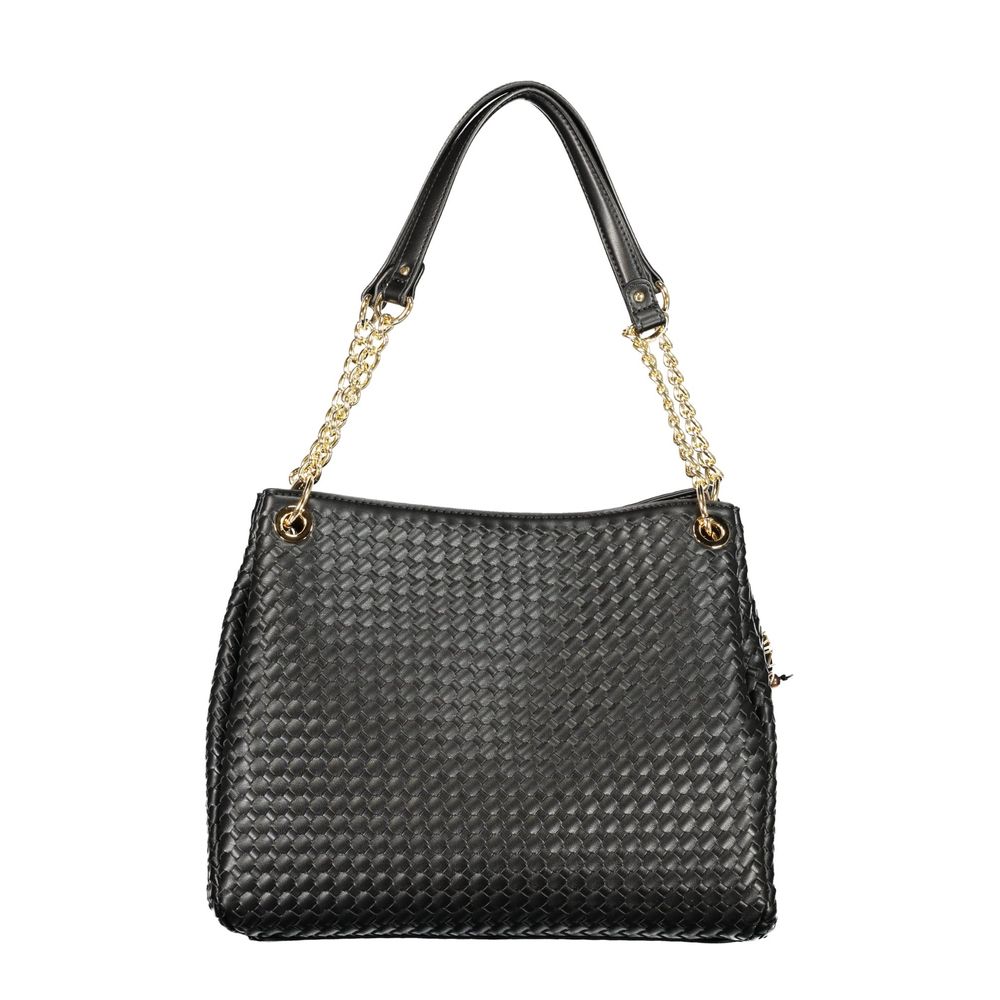 Mario Valentino Bag — Black Polyurethane Blend