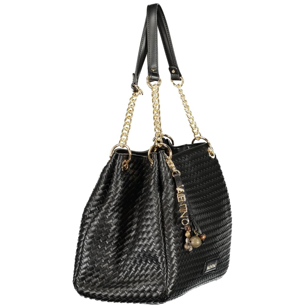 Mario Valentino Bag — Black Polyurethane Blend