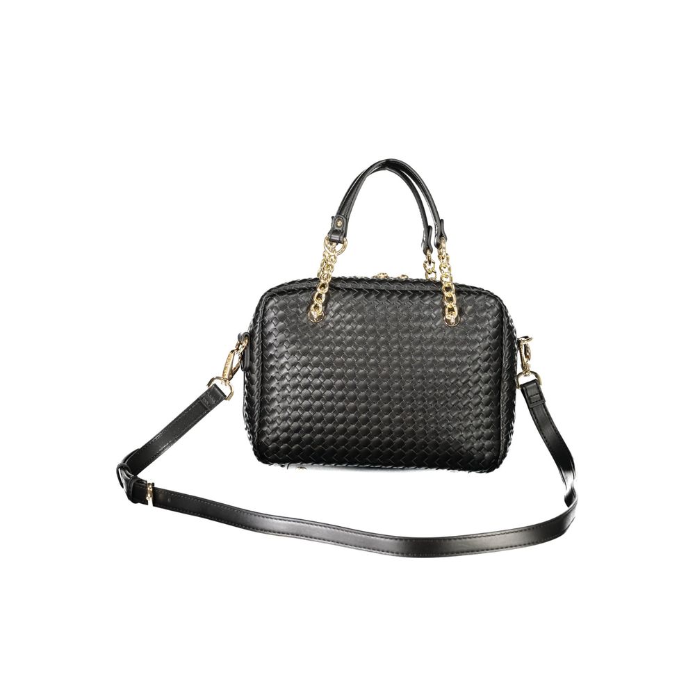 Mario Valentino Bag — Black Polyurethane Blend