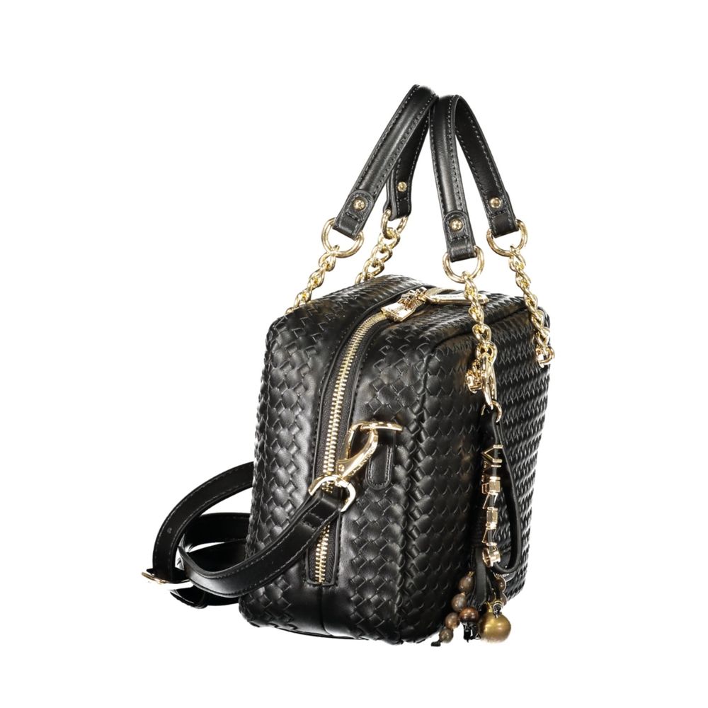 Mario Valentino Bag — Black Polyurethane Blend