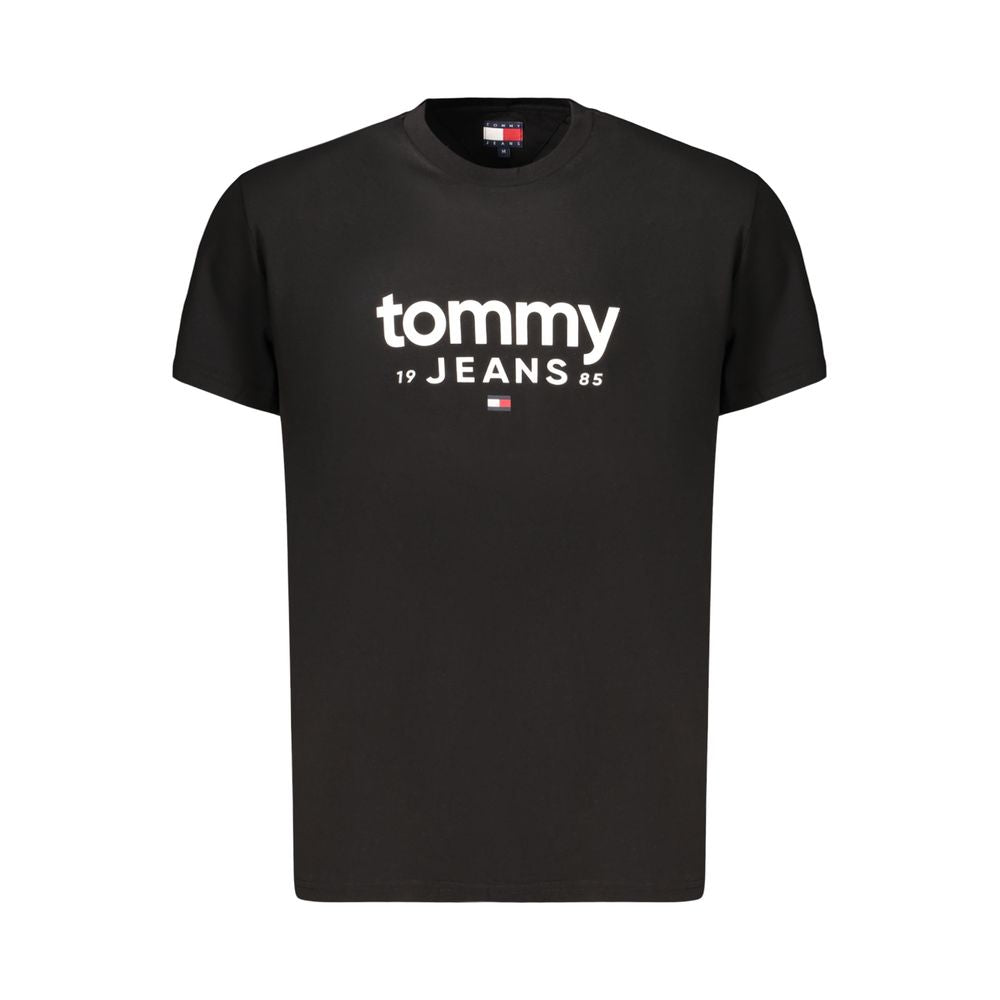Tommy Hilfiger Crew Neck T-Shirt — Black Cotton