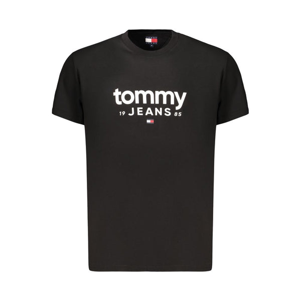 Tommy Hilfiger Crew Neck T-Shirt — Black Cotton