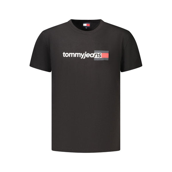 Tommy Hilfiger Crew Neck T-Shirt — Black Cotton