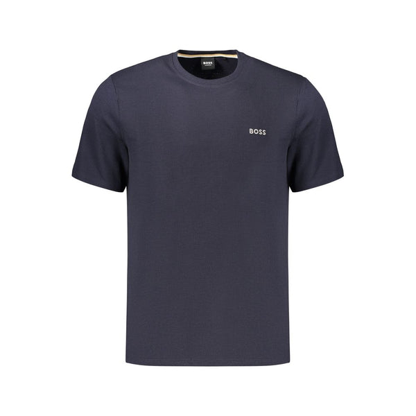 Hugo Boss Crew Neck T-Shirt — Blue Cotton