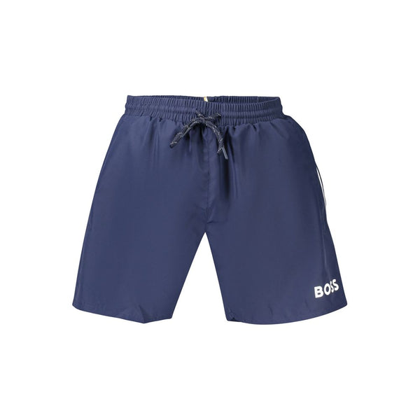 Hugo Boss Swim Shorts — Blue Polyester