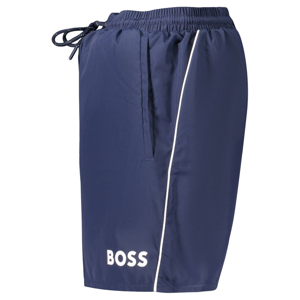 Hugo Boss Swim Shorts — Blue Polyester