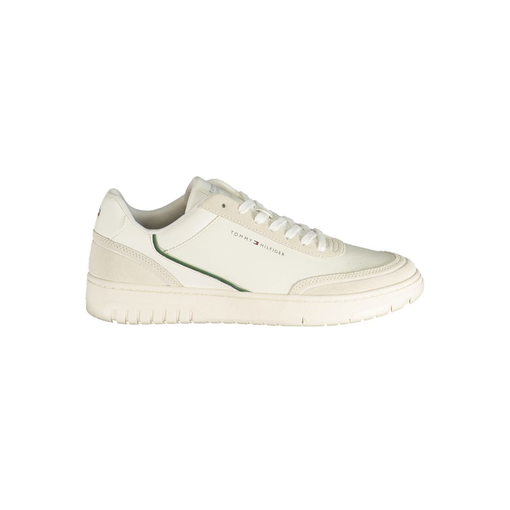 Tommy Hilfiger Athletic Sneaker — White Polyurethane