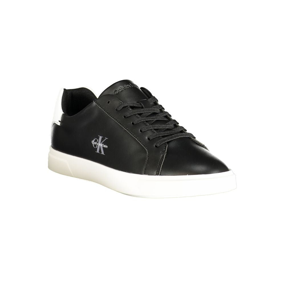 Calvin Klein Athletic Sneaker — Black Polyurethane