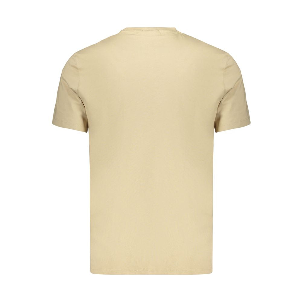 Calvin Klein Crew Neck T-Shirt — Beige Cotton