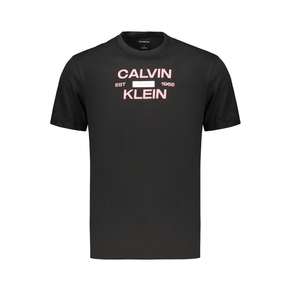 Calvin Klein Crew Neck T-Shirt — Black Cotton