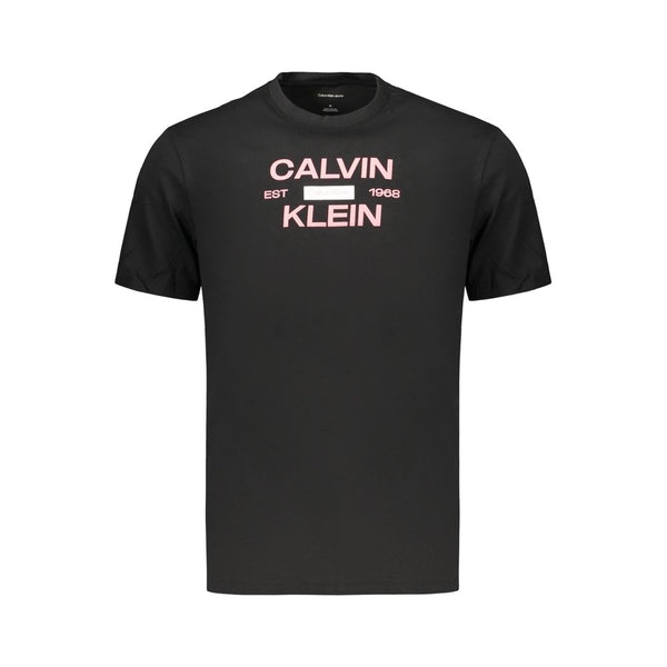 Calvin Klein Crew Neck T-Shirt — Black Cotton
