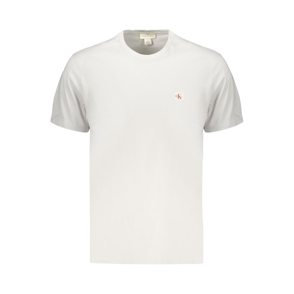 Calvin Klein Crew Neck T-Shirt — Gray Cotton