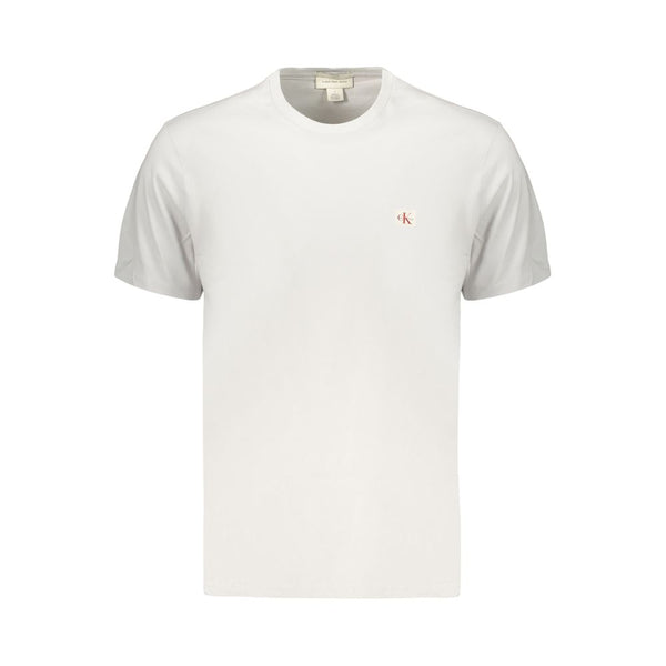 Calvin Klein Crew Neck T-Shirt — Gray Cotton