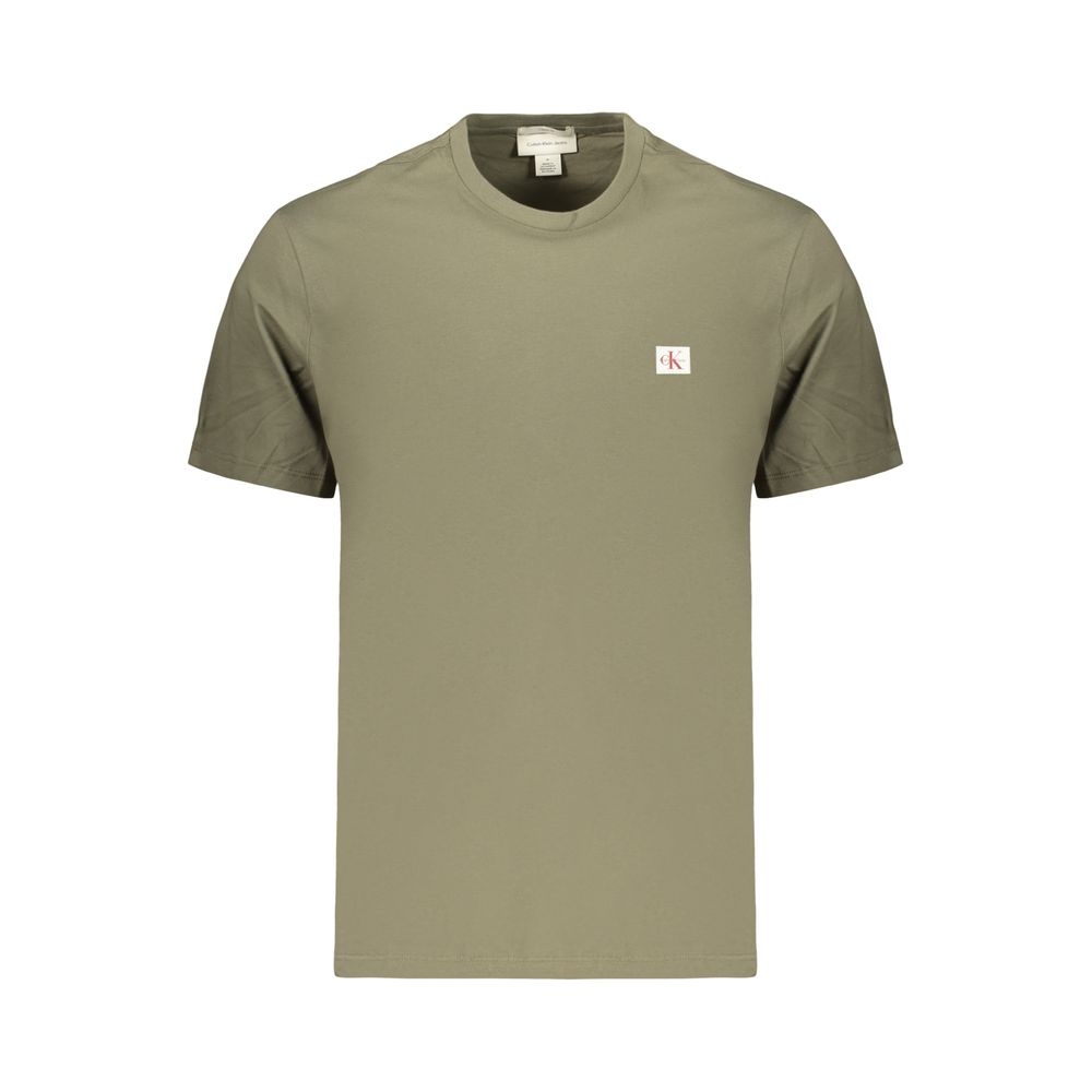 Calvin Klein Crew Neck T-Shirt — Green Cotton