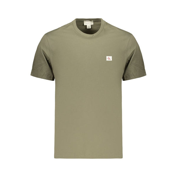 Calvin Klein Crew Neck T-Shirt — Green Cotton