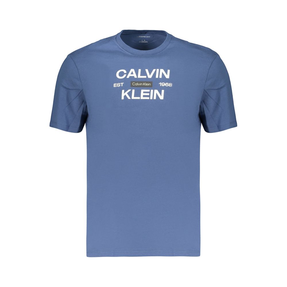 Calvin Klein Crew Neck T-Shirt — Blue Cotton