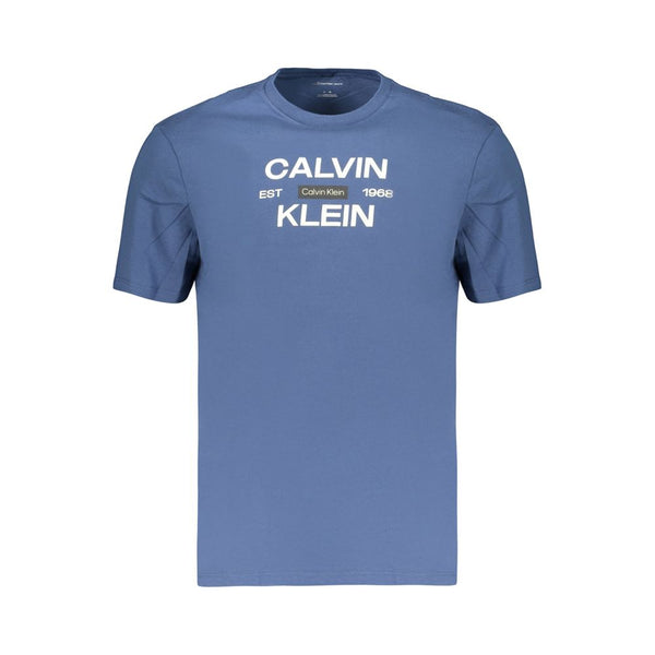 Calvin Klein Crew Neck T-Shirt — Blue Cotton