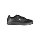 Tommy Hilfiger Sneaker — Black Polyurethane & Leather