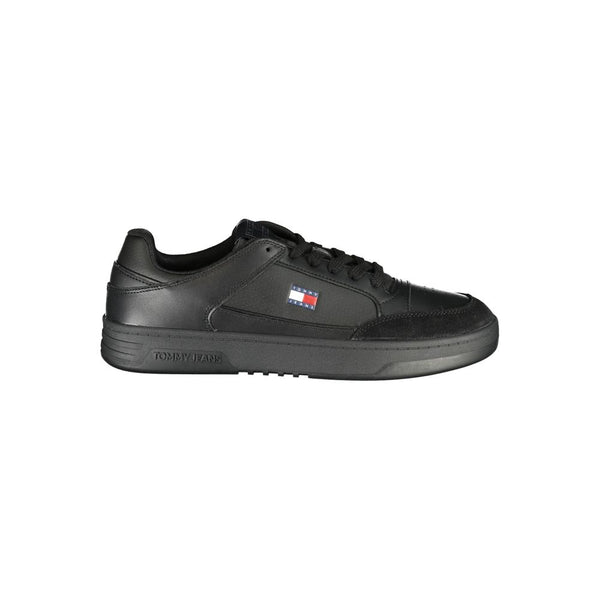 Tommy Hilfiger Sneaker — Black Polyurethane & Leather