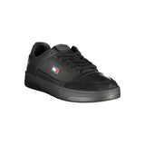 Tommy Hilfiger Sneaker — Black Polyurethane & Leather