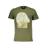Cavalli Class Crew Neck T-Shirt — Green Cotton
