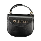 Mario Valentino Bag — Black Polyurethane, Handle and Shoulder Strap