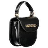 Mario Valentino Bag — Black Polyurethane, Handle and Shoulder Strap