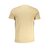 Cavalli Class Crew Neck T-Shirt — Beige Cotton