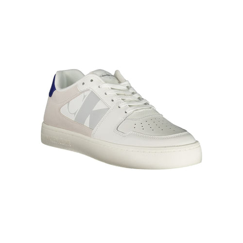 Calvin Klein Men's Polyurethane Sneaker — White