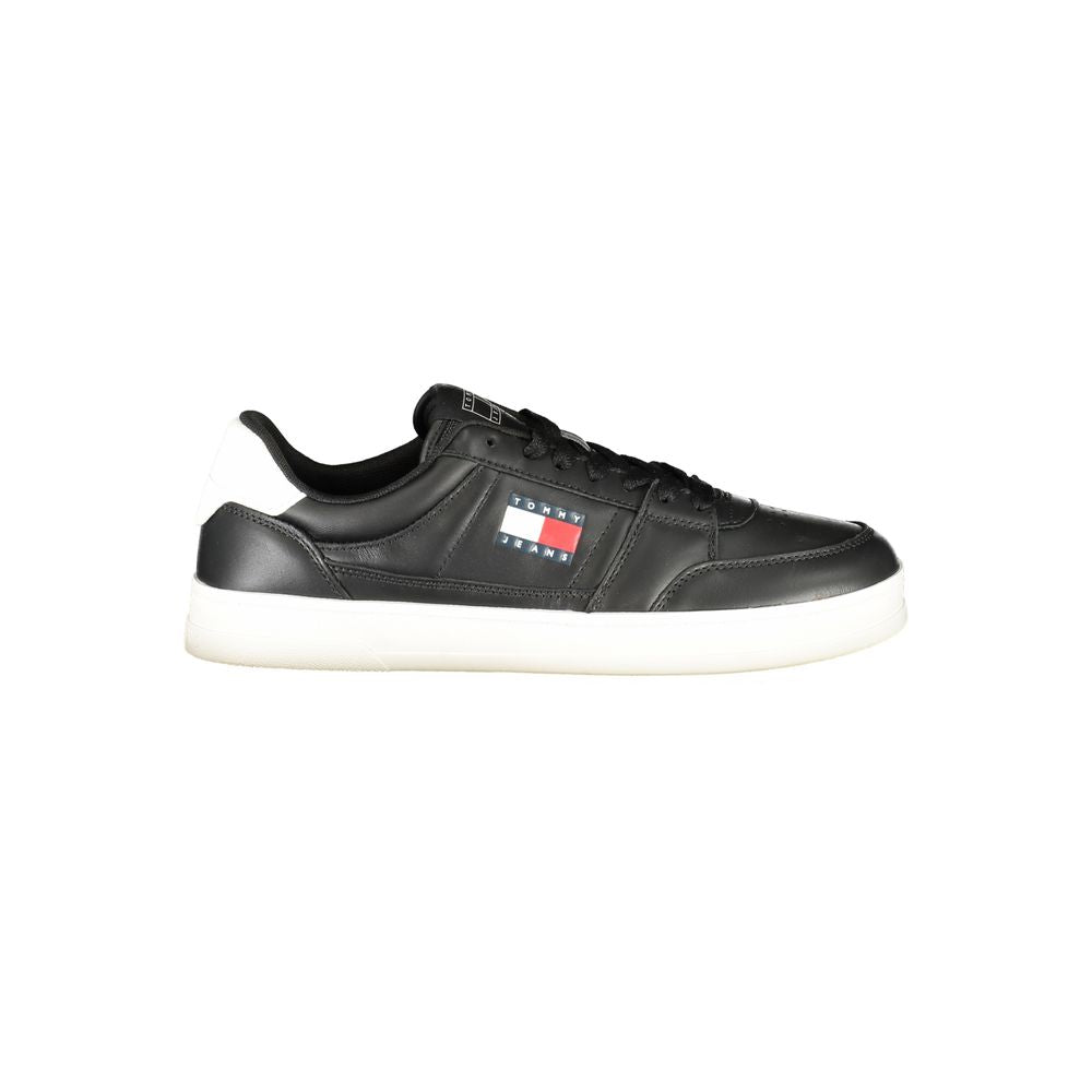 Tommy Hilfiger Athletic Sneaker — Black Leather